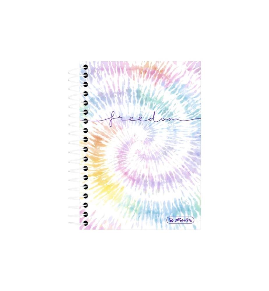 HERLITZ - Notizblock New Batik Freedom Kariert, 10.5 x 14.5 cm