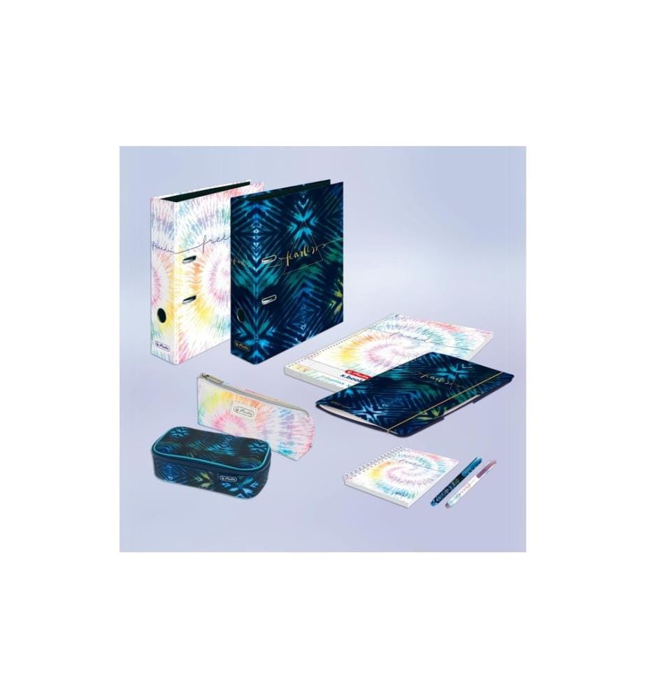 HERLITZ - Cahier Livre à spirales New Batik Freedom A5, 100 feuilles
