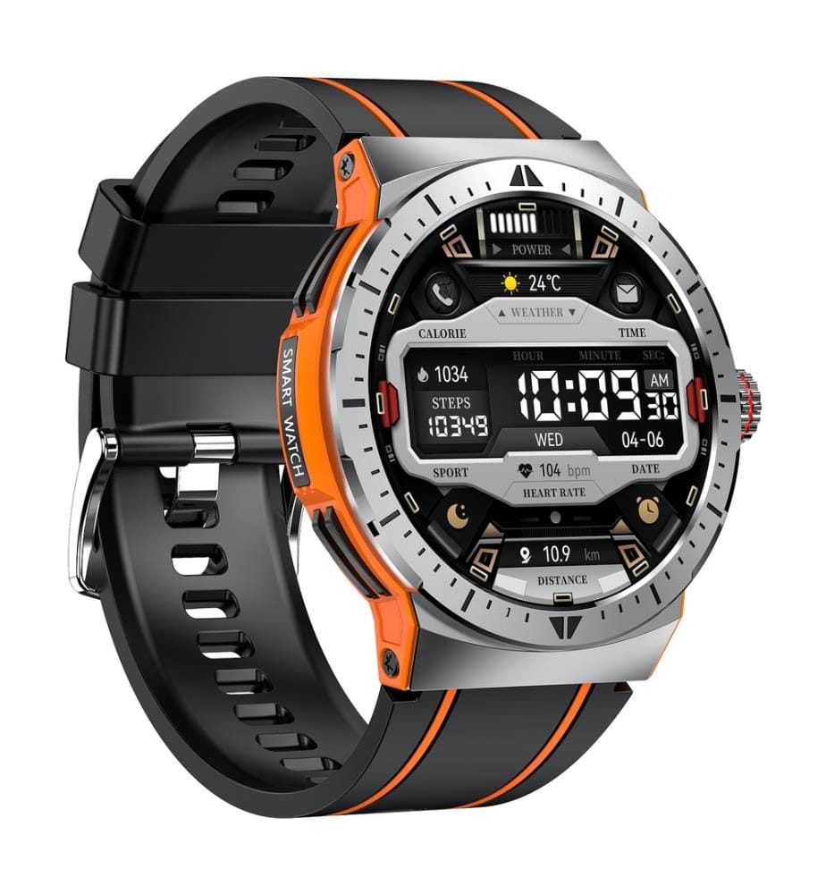AMOLED Connected Watch Arena Edition - Silikonarmband Schwarz Gelb