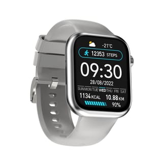 Montre connectée Edition Omega - Bracelet Silicone Gris