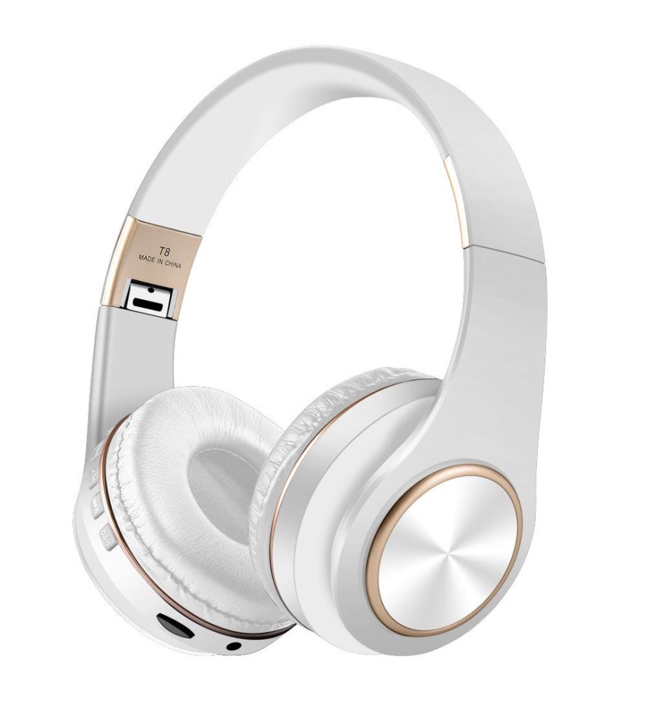 Casque Stéréo Bluetooth V5 0 Studio - Blanc