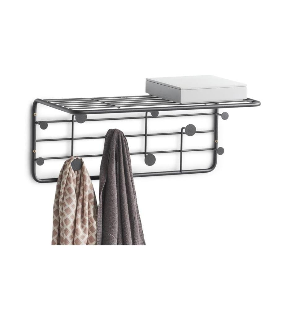 ZELLER - Present Wandgarderobe Metall}, Schwarz
