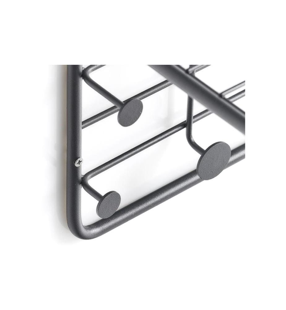 ZELLER - Present Wandgarderobe Metall}, Schwarz