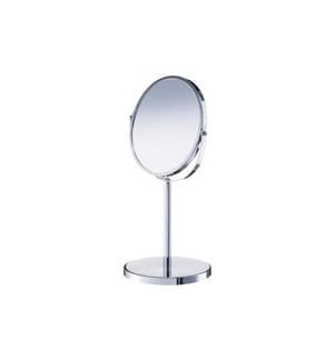ZELLER - Present Miroir cosmétique grossissement 3x Ø 17 cm, Chrome