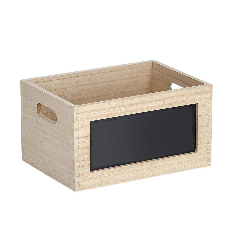 ZELLER - Present Caisse de rangement avec inscription Nature