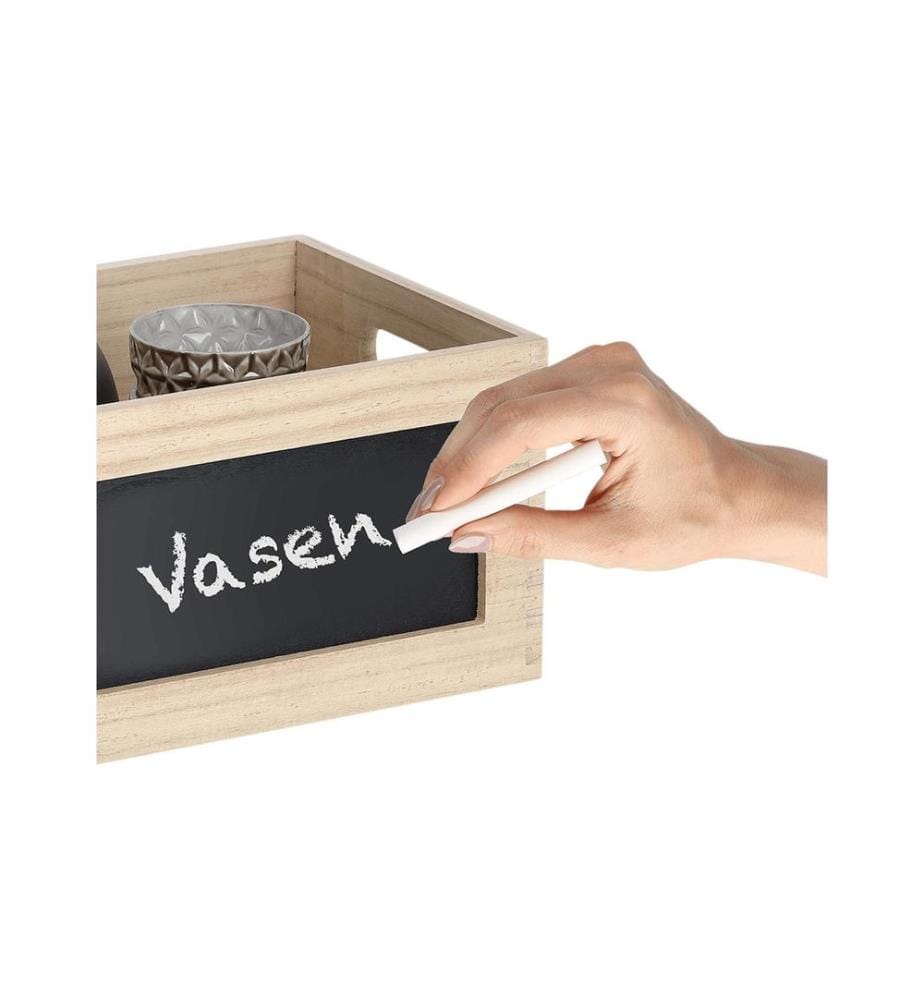 ZELLER - Present Caisse de rangement avec inscription Nature