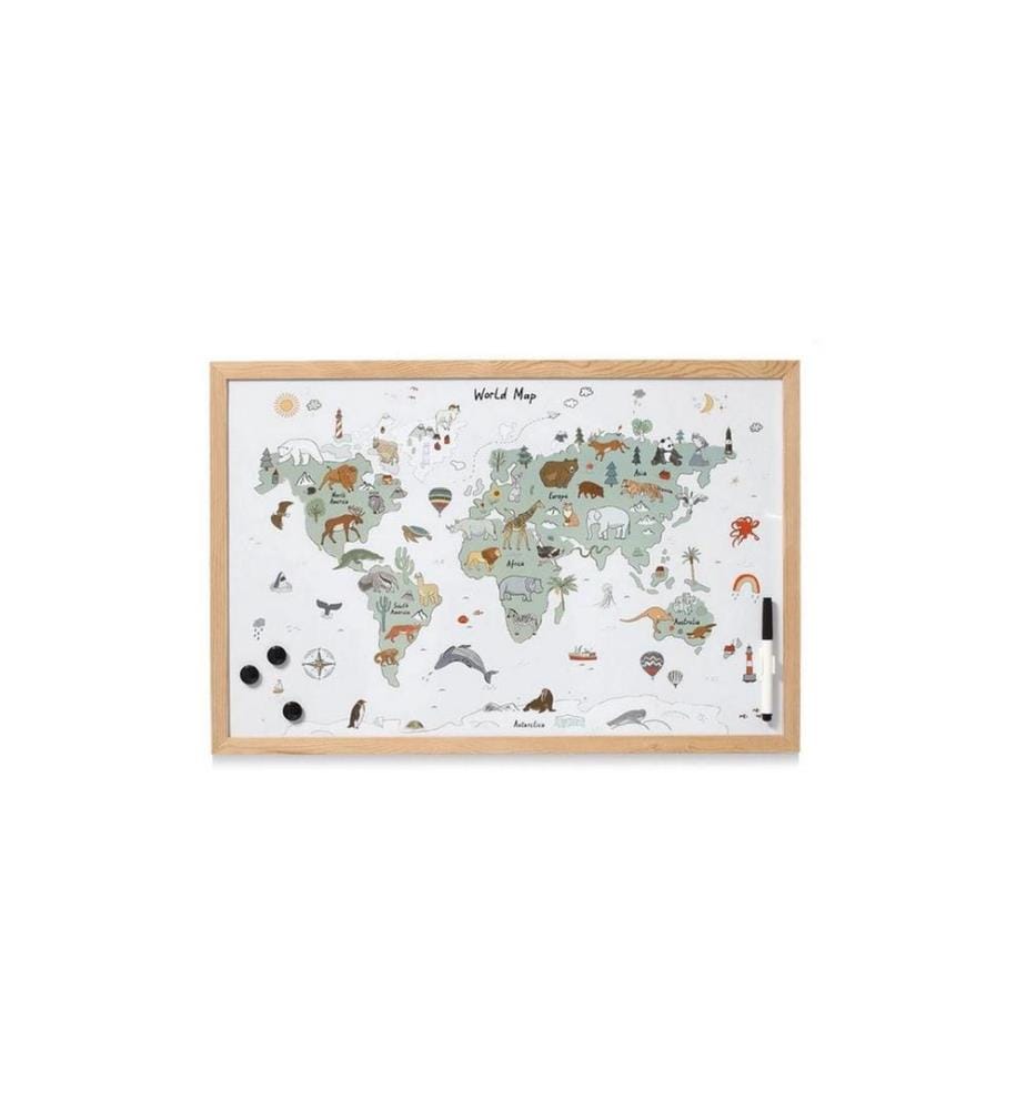 ZELLER - Present Magnet Memobord Weltkarte