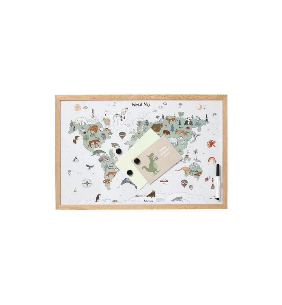 ZELLER - Present Magnet Memobord Weltkarte
