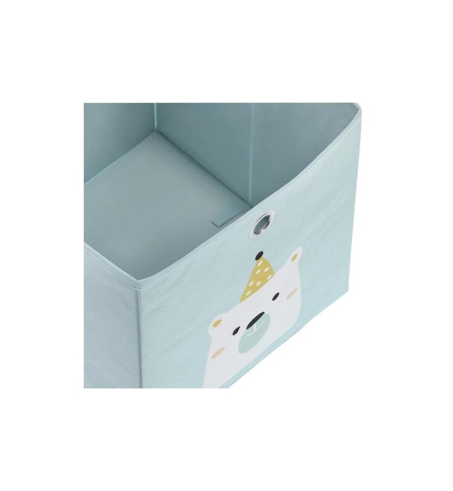 ZELLER - Present Boîte à jouets Icebear Mint 28 x 28 x 28 cm