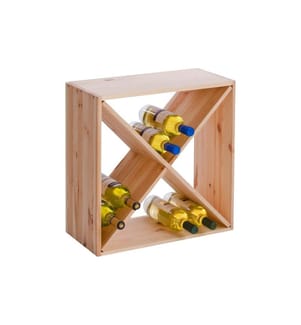 ZELLER - Present Weinregal 52 x 25 x 52 cm, Nadelholz