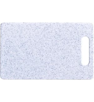 ZELLER - Present Planche à découper Aspect granit 25 x 15 x 0.8 cm, gris clair