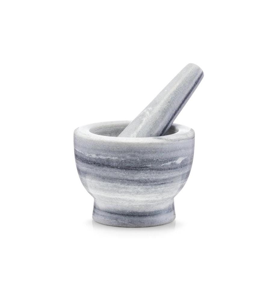 ZELLER - Present Mortier et pilon 12 cm, Marbre