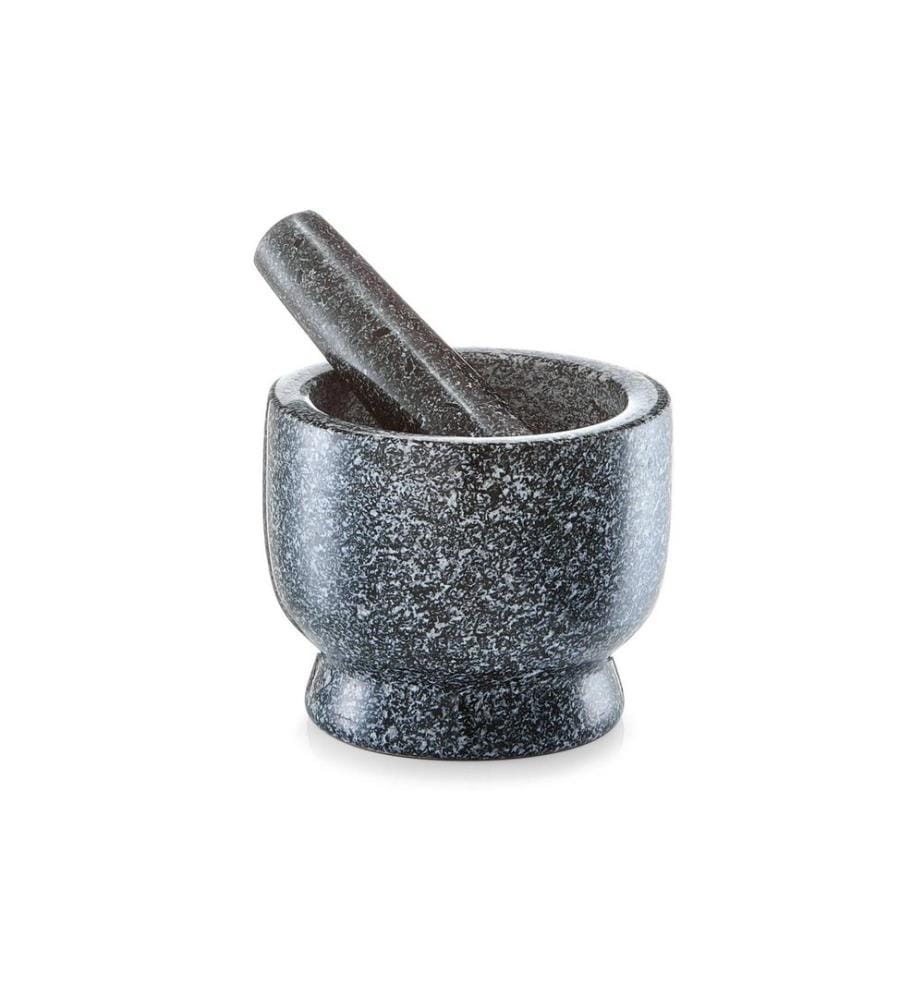 ZELLER - Present Mortier et pilon 12 cm, Granit