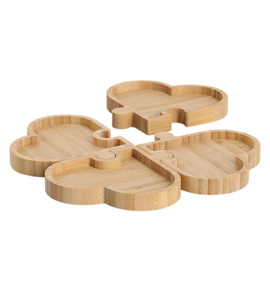 ZELLER - Present Assiette à goûter Hearts 1 Pièce/s, Brun