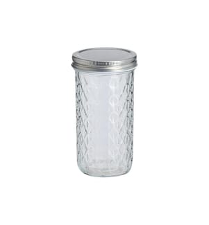 ZELLER - Present Vorratsglas mit Struktur 550 ml
