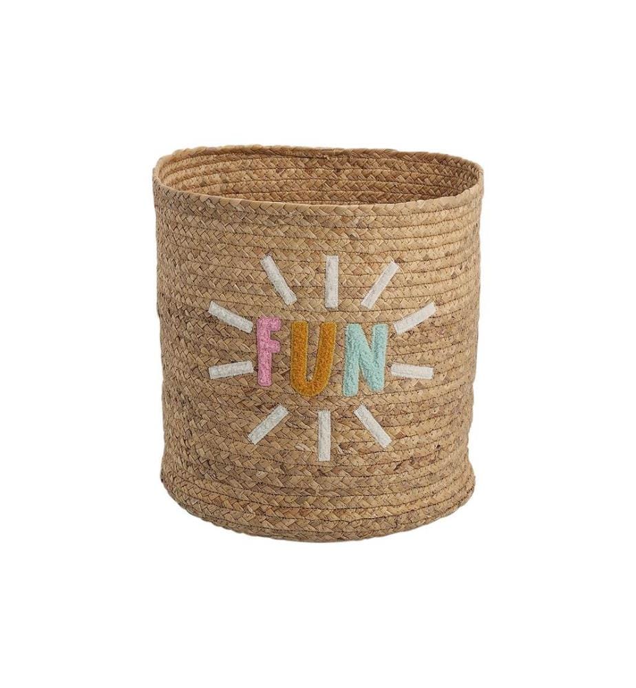 ZELLER - Present Panier de rangement FUN Marron ø 35 x 34 cm