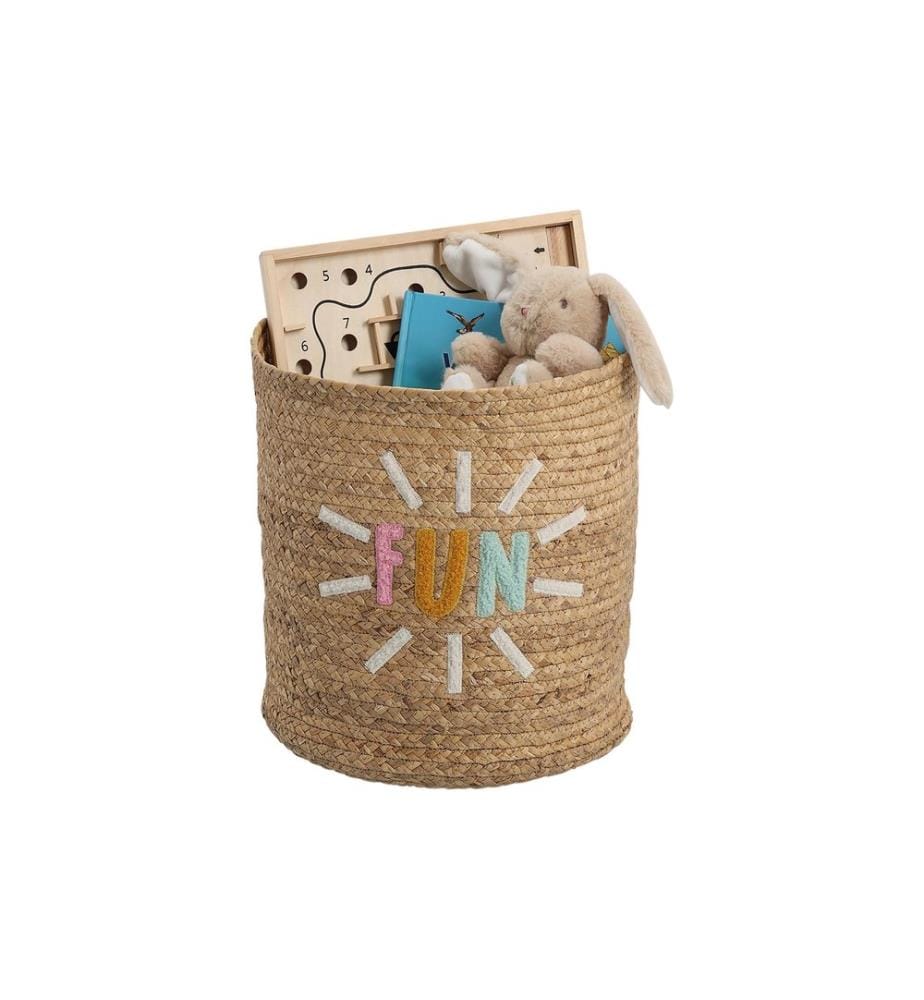 ZELLER - Present Panier de rangement FUN Marron ø 35 x 34 cm