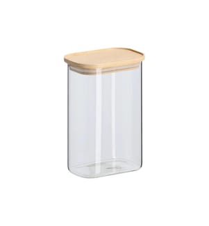 ZELLER - Present Vorratsdose Bambusdeckel 1.3 l