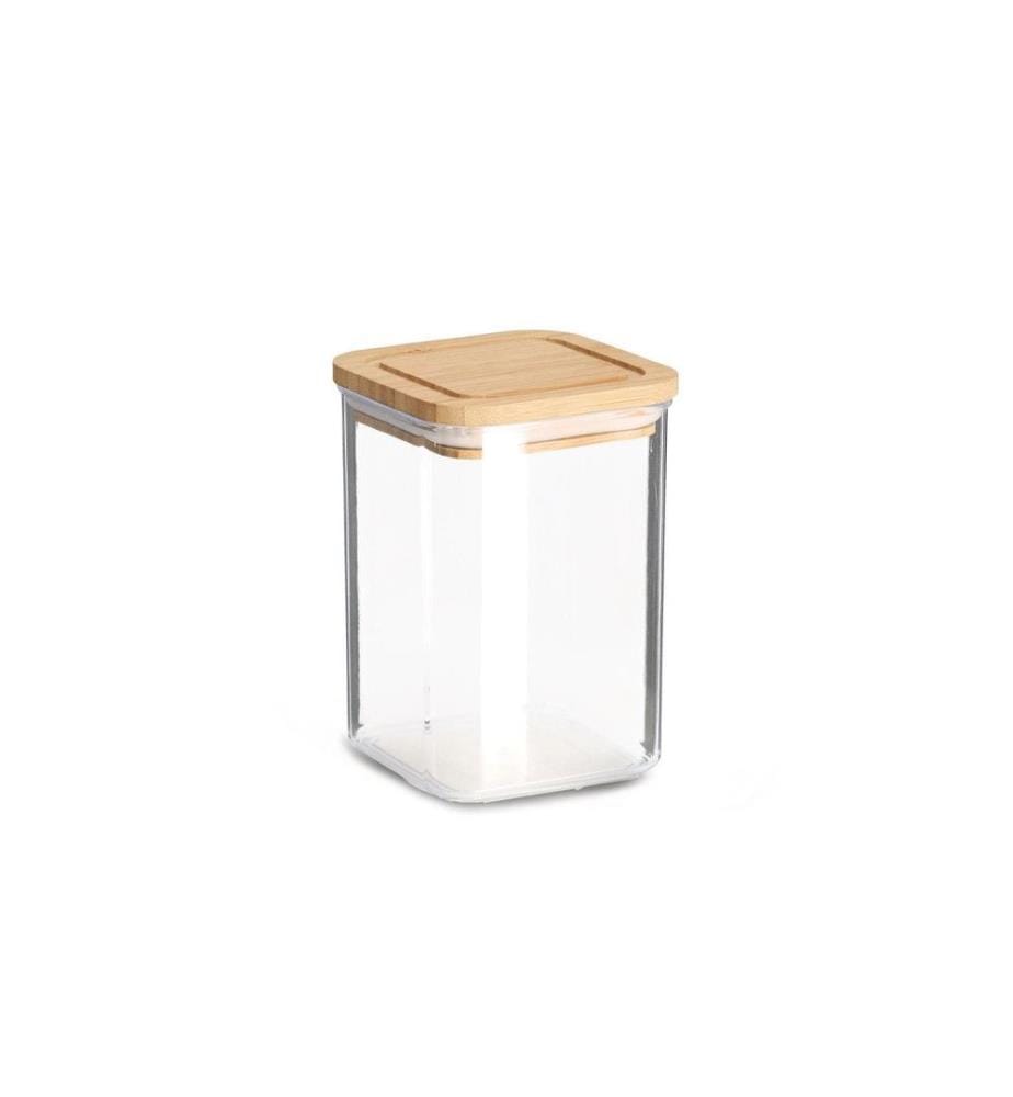 ZELLER - Present Vorratsdose Bambusdeckel 10 x 10 x 14.5 cm, 0.8 l