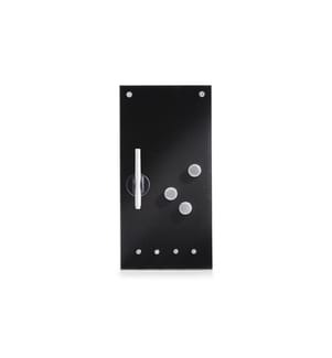 ZELLER - Present Magnethaftendes Glassboard 20 cm x 40 cm, Schwarz