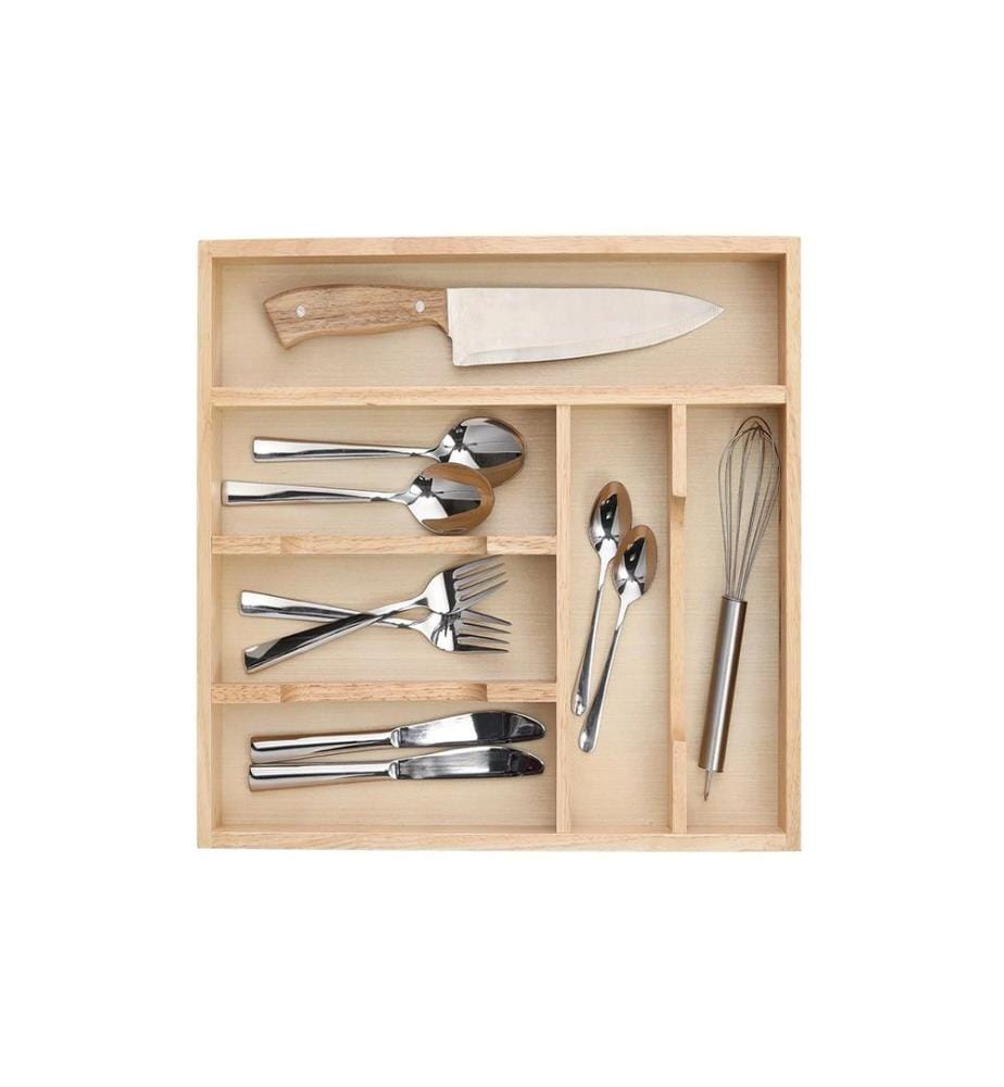 Zeller Present Besteckkasten Gummibaum Braun