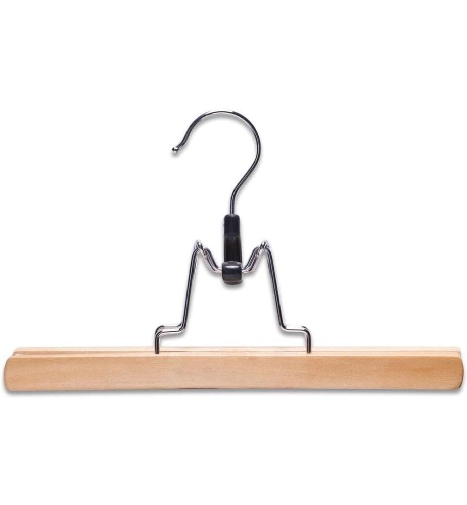 Zeller Present Hosenklemmbügel-Set, 3-tlg., Holz Braun