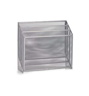 Zeller Present Porte-revues Mesh Argenté