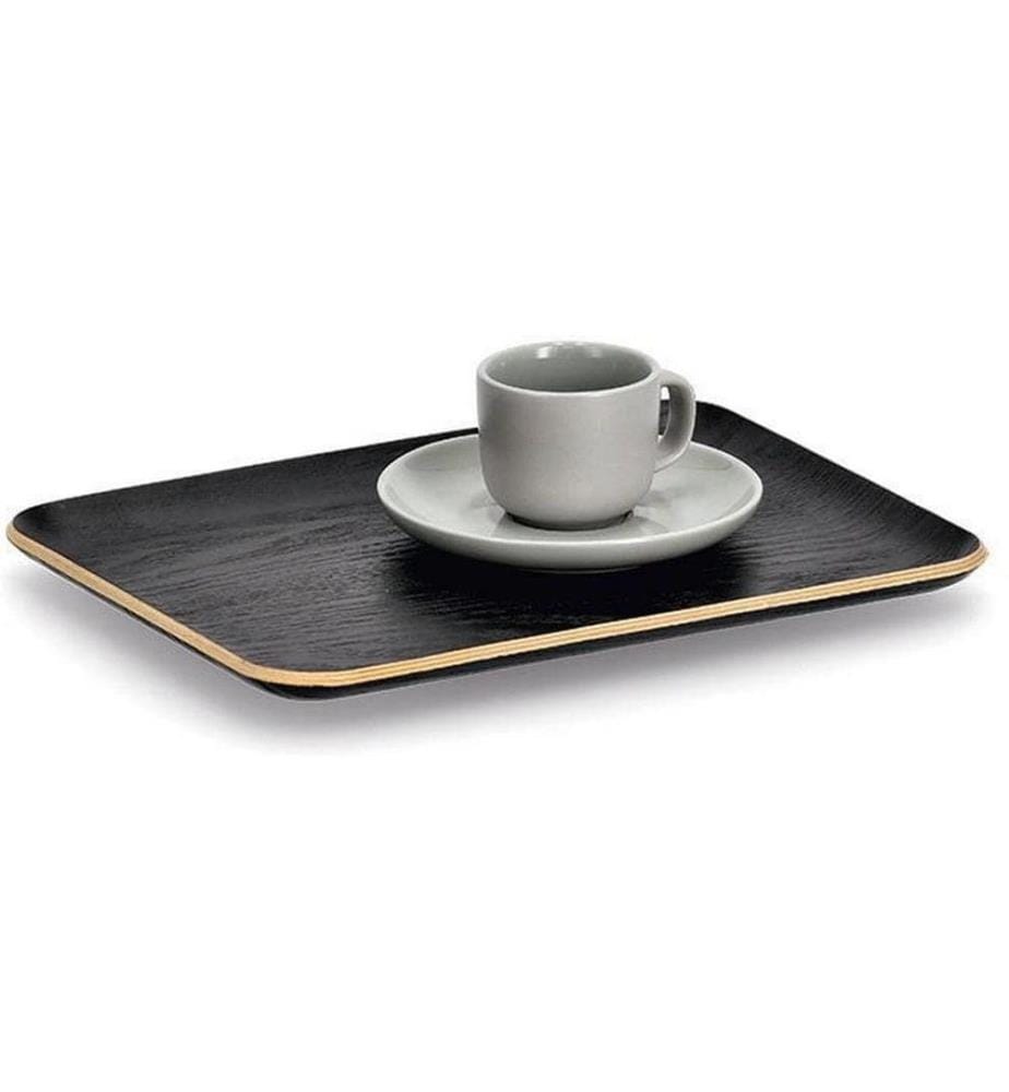 Zeller Present Plateau de service Bois/placage wengé Noir