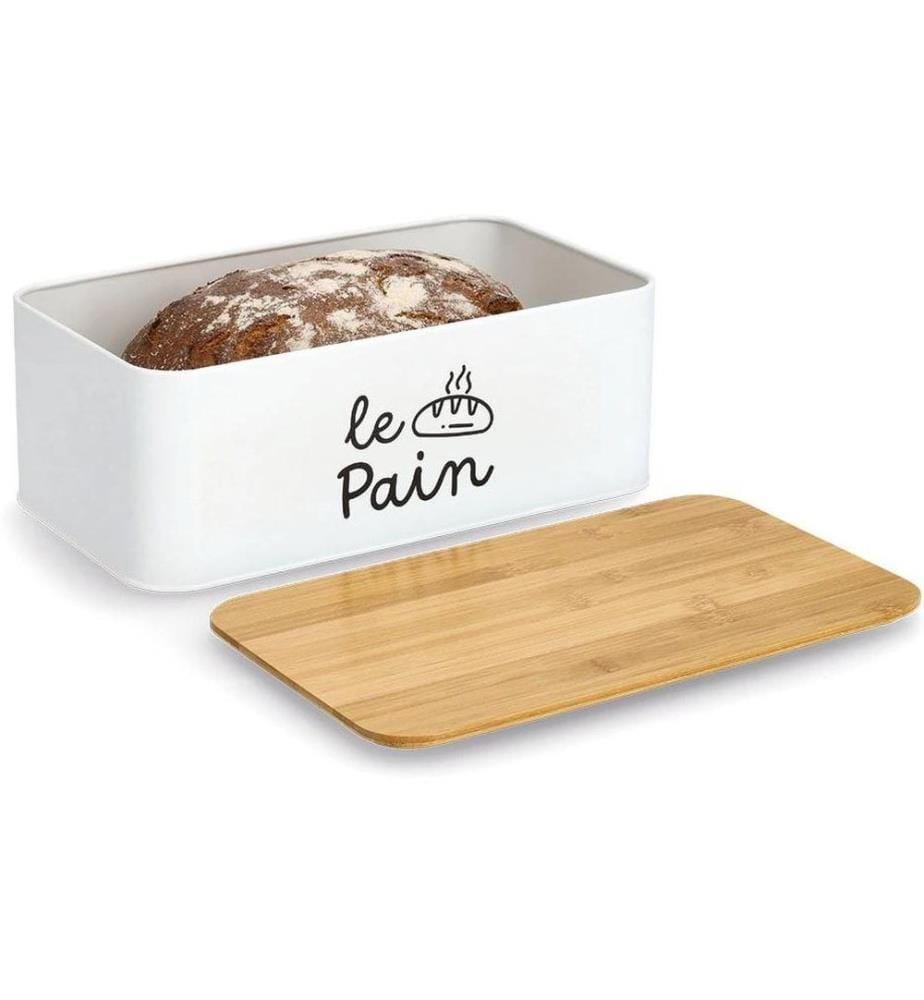 Zeller Present Huche à pain Le Pain Brun/Blanc