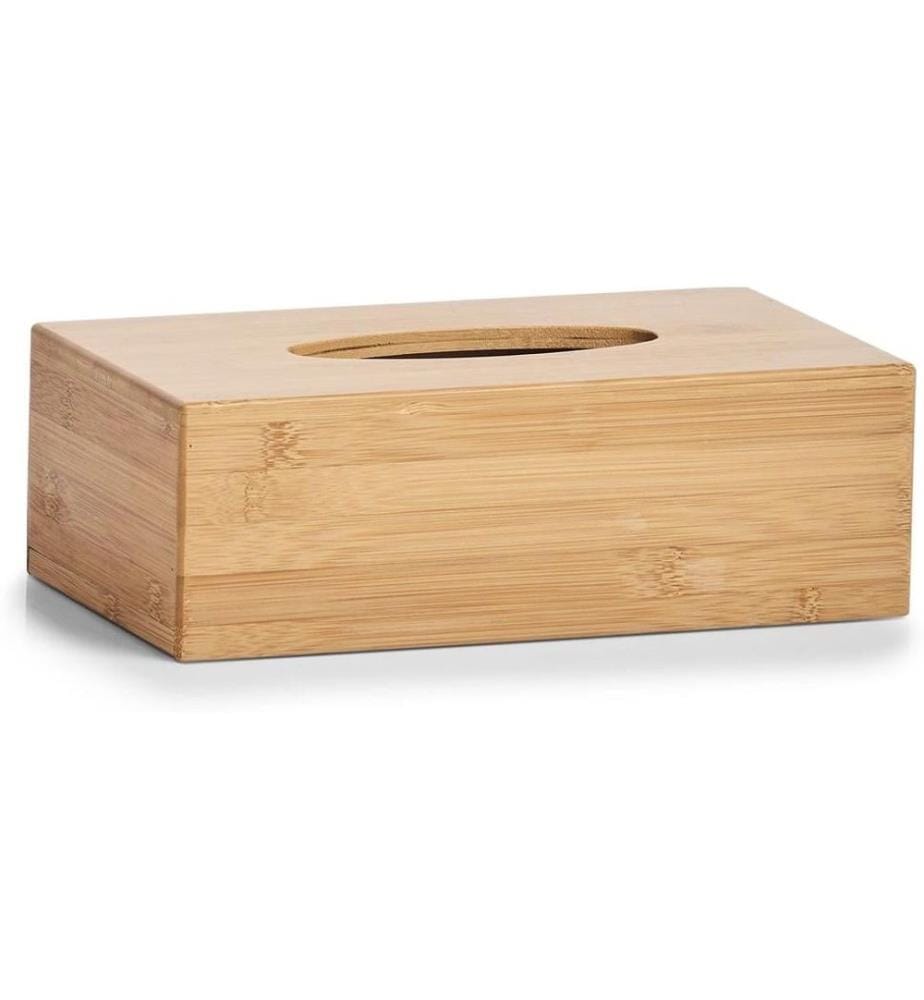 Zeller Present Boîte à mouchoirs Bamboo Brun, Bois