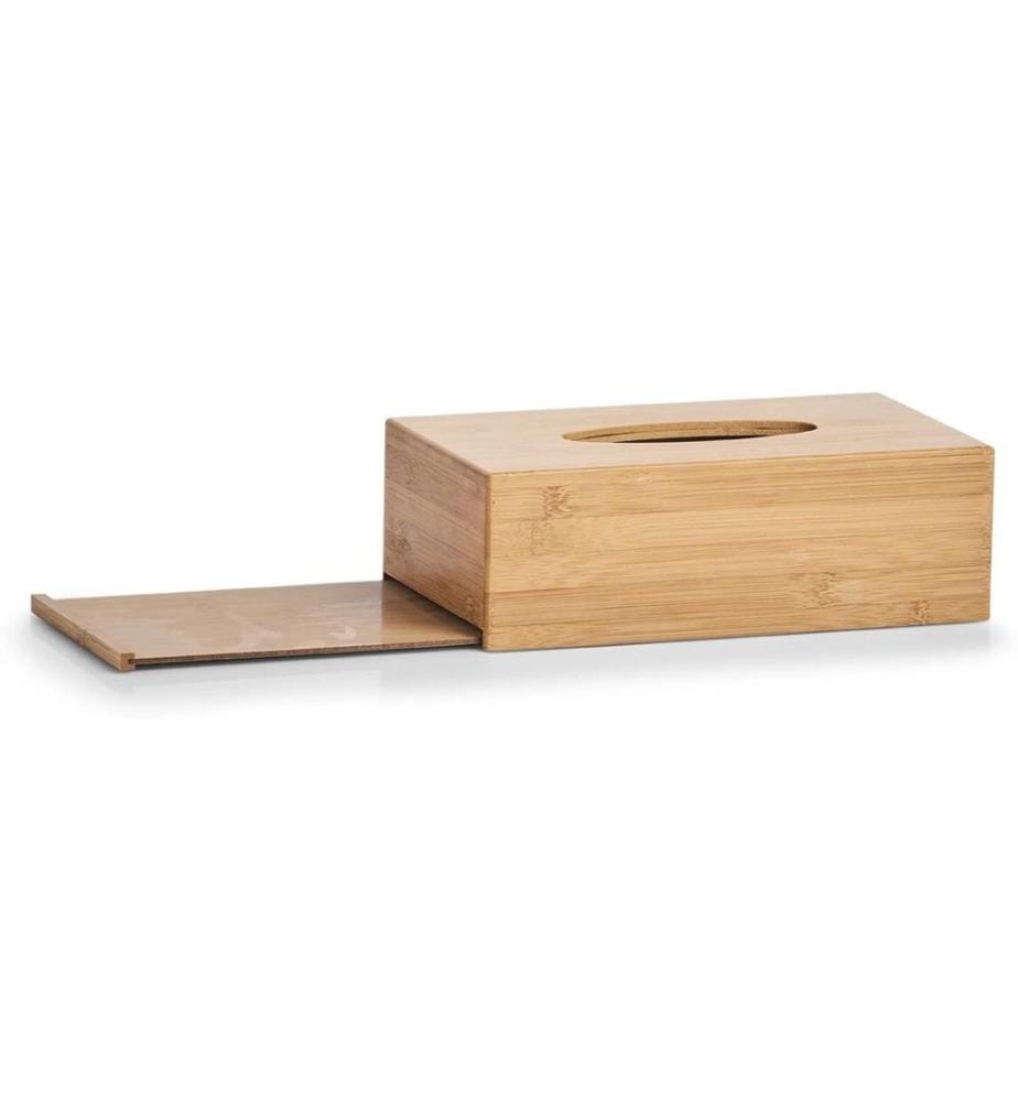 Zeller Present Boîte à mouchoirs Bamboo Brun, Bois