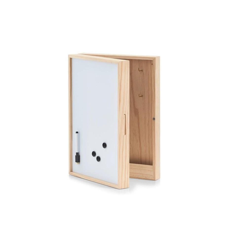 Zeller Present Armoire à clés Memobord Brun/Blanc