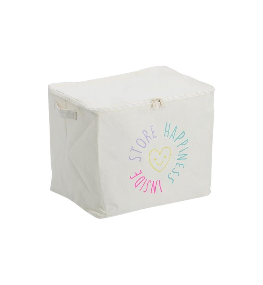 Zeller Present Boîte de rangement Happiness 39 x 29 x 18 cm