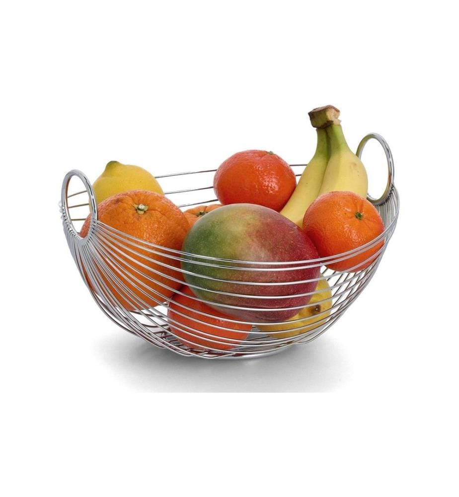 Zeller Present Corbeille à fruits Métal ovale 1 Pièce/s, Argenté
