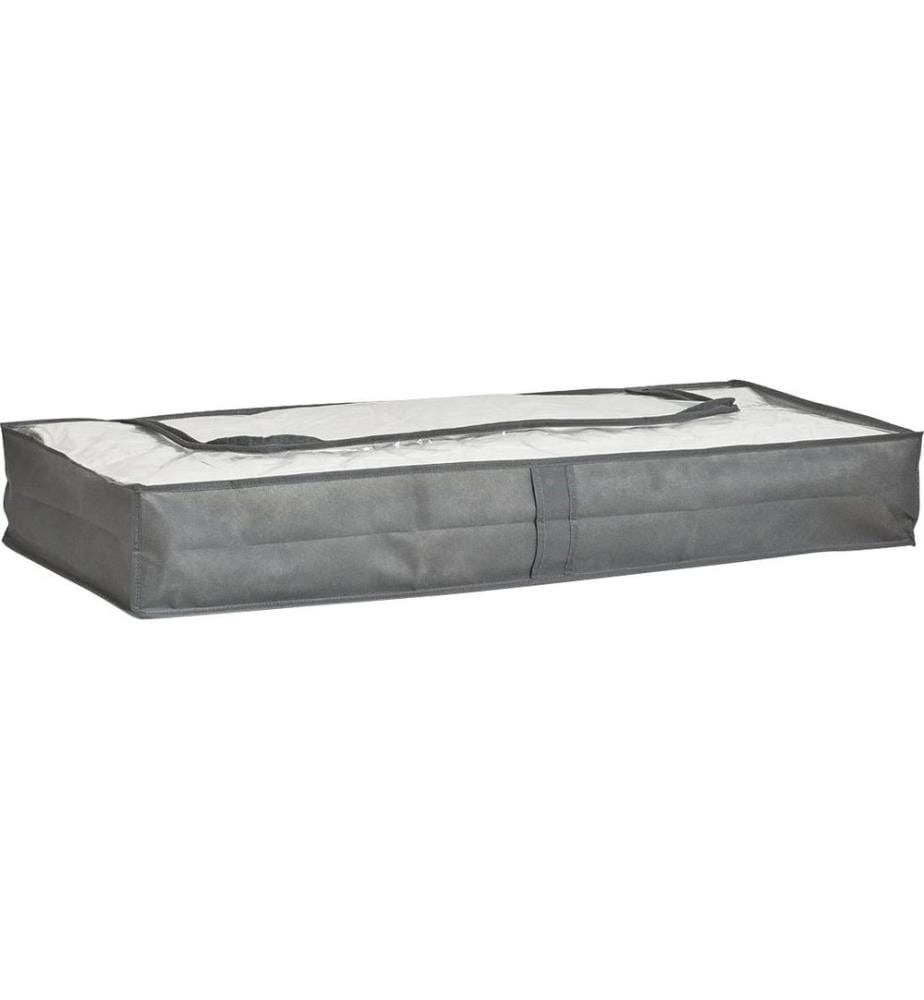 Zeller Present Coffre de rangement sous-lit en feutre, 103 x 45 x 15 cm, Gris