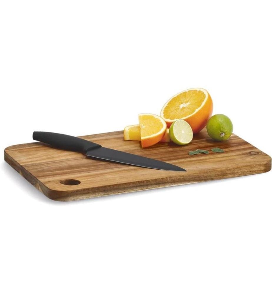 Zeller Present Cutting Board Acacia with Handle Hole 25 cm x 37 cm