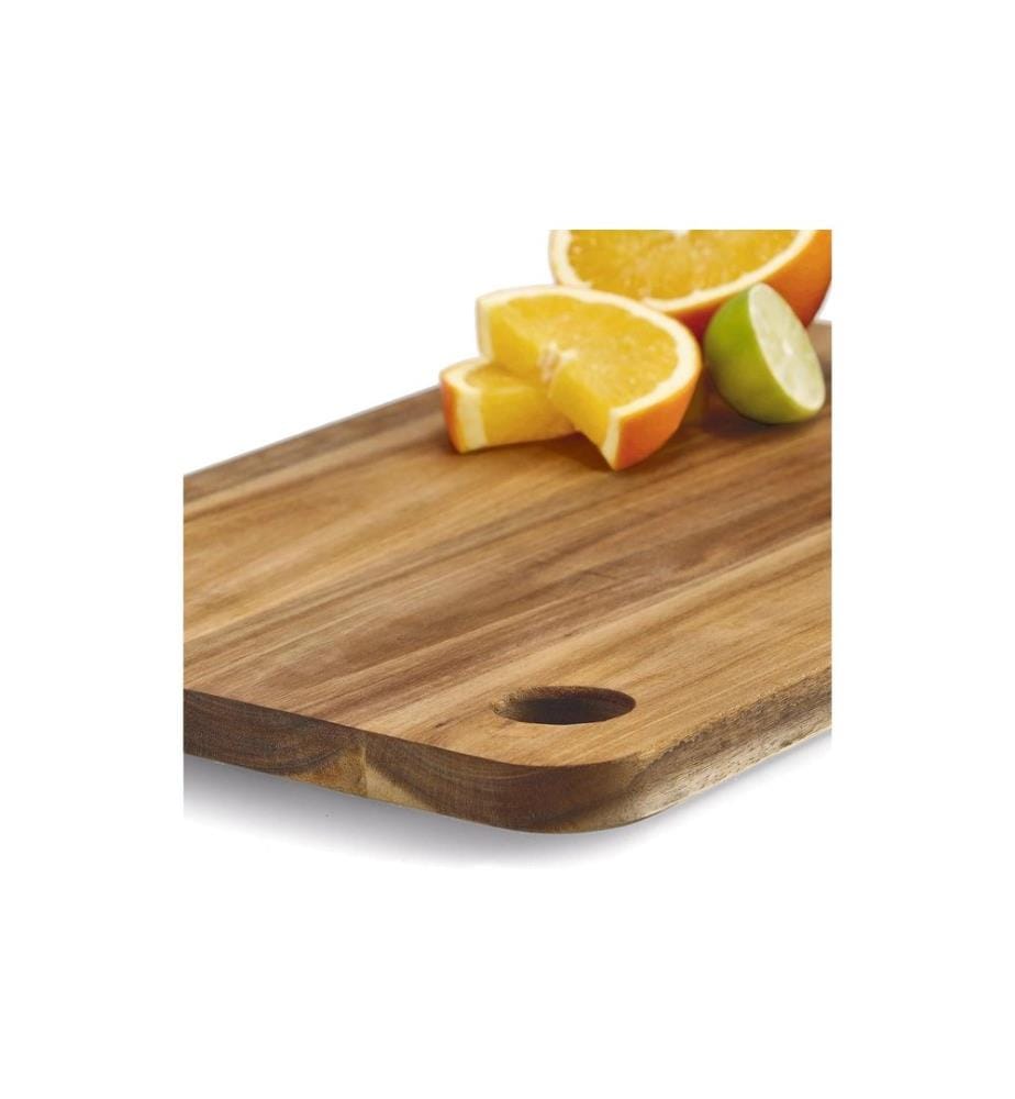 Zeller Present Cutting Board Acacia with Handle Hole 25 cm x 37 cm