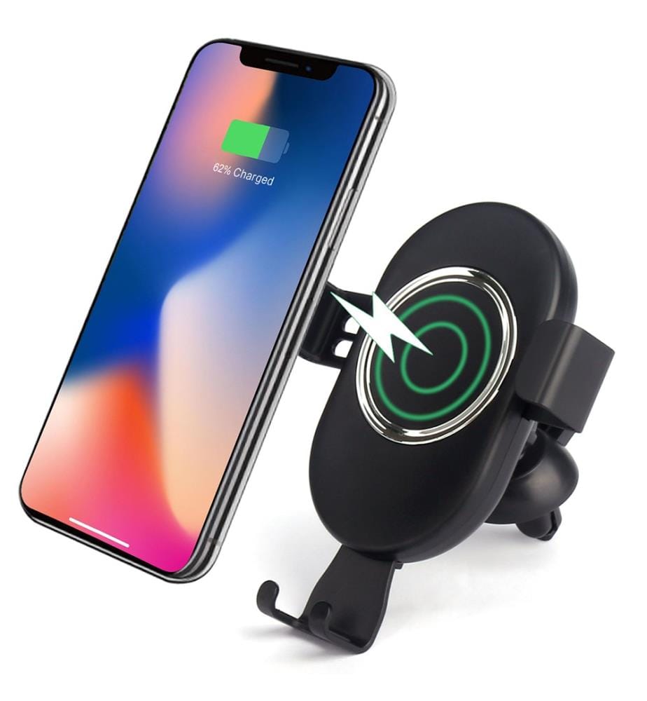 Supporto e caricatore wireless per auto - Nero