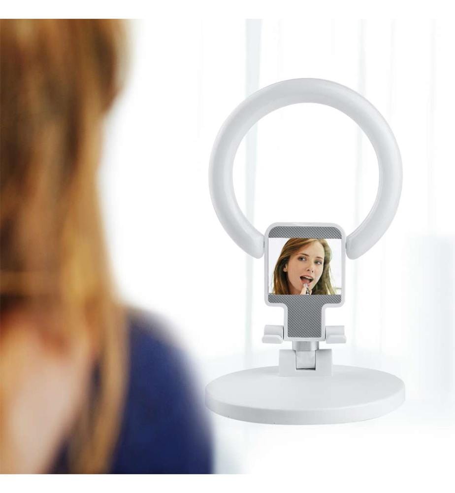 Porta telefono Ring Light - Bianco