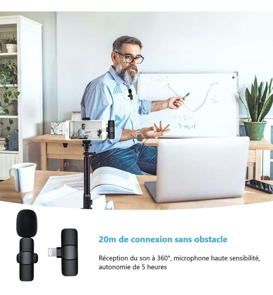 Microfono Lightenning - Nero