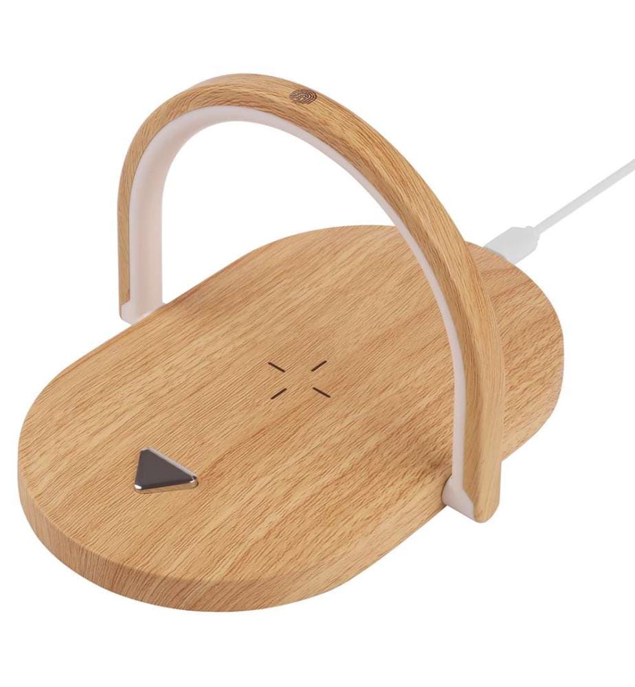 Nightlight A Cordless Charger Induction - Wood