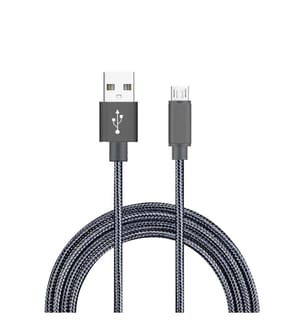USB-zu-Mikro-USB-Kabel 1 Meter - Schwarz