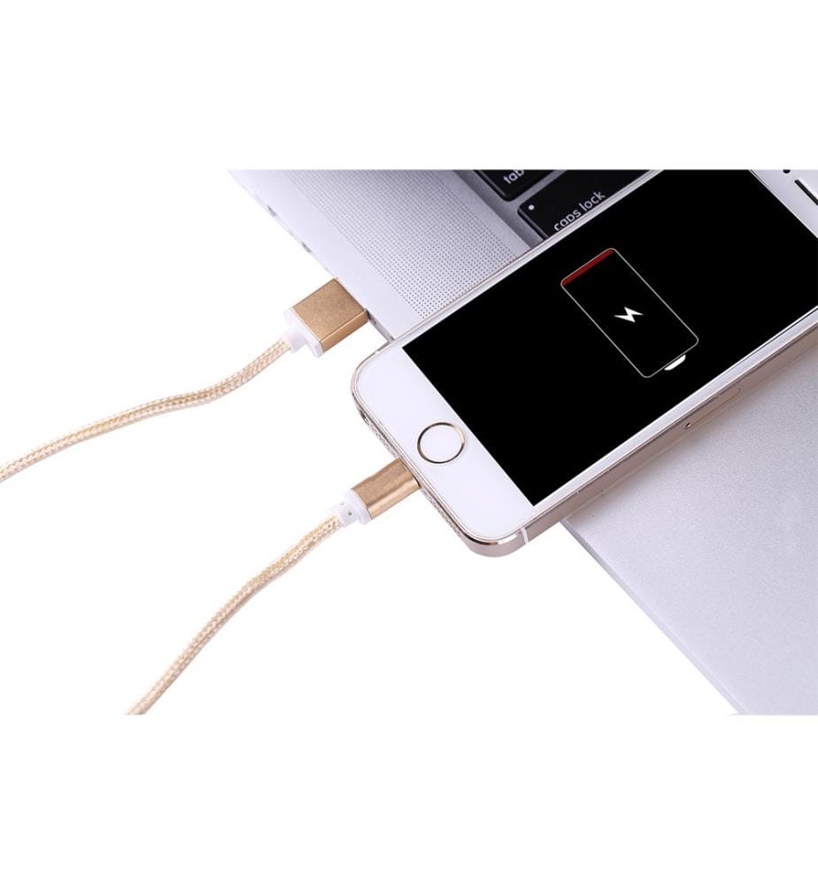 USB-auf-Lightning-Kabel 1 Meter - Gold