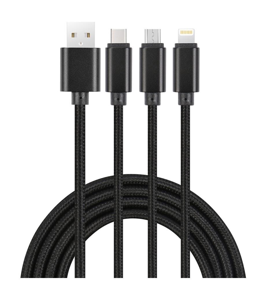 3er-Pack Kabel - Schwarz