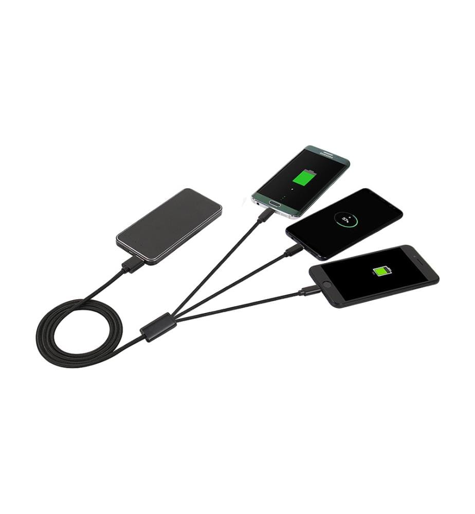 3er-Pack Kabel - Schwarz