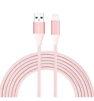 USB-auf-Lightning-Kabel 2 Meter - Pink