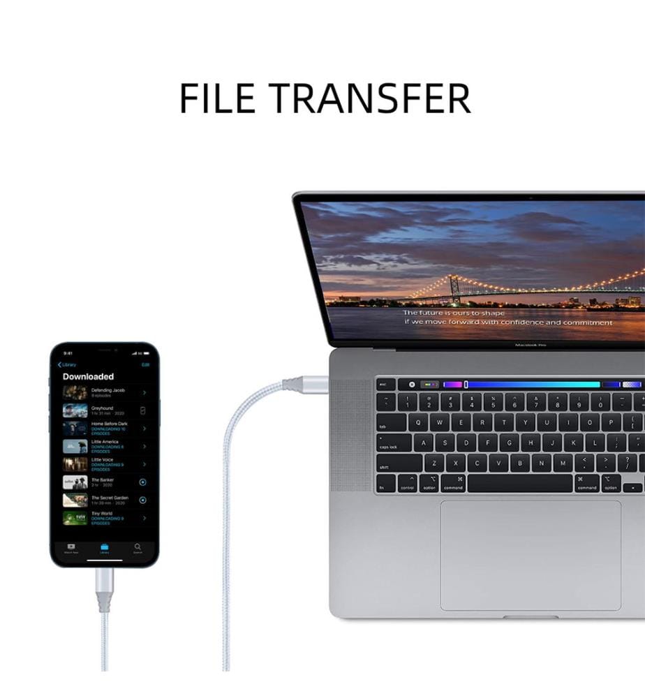 USB cable - C/Lighting 2 meters