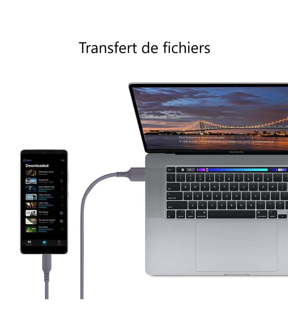 Usb Ladegerät Vers Lightening / Iphone 1,50 Meter - Grau