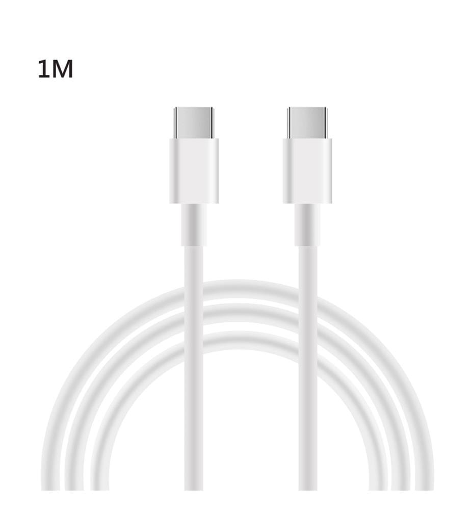 USB C auf USB C Kabel 1 Meter - Weiss