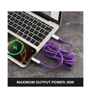 UBS-C/ Lightning-Ladekabel - Violett
